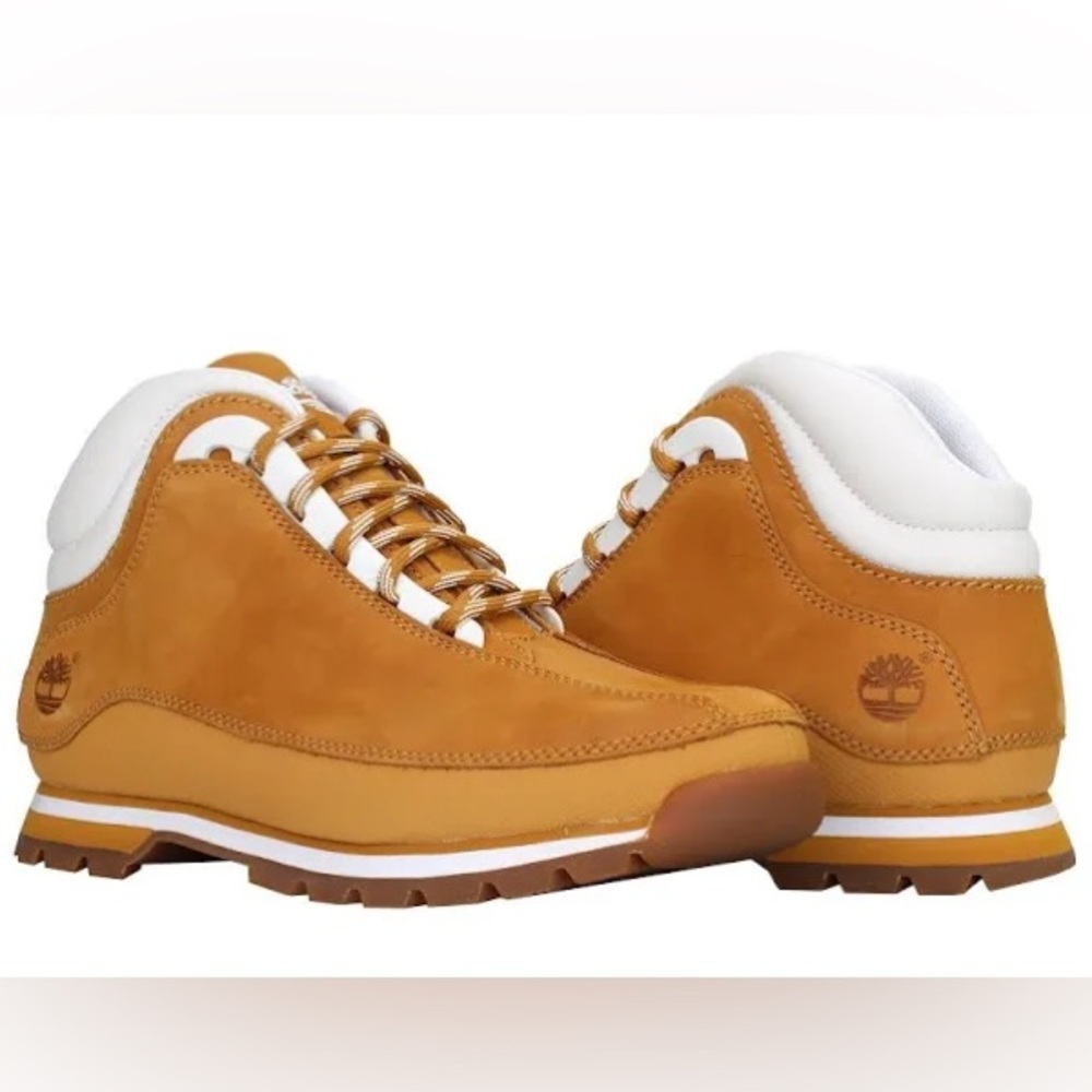 Timberland Tan and White Men's Boots